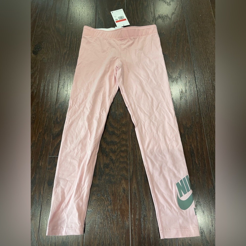 Nike Youth Girls Sportswear High-Waisted Leggings Light Pink Size Large NEW